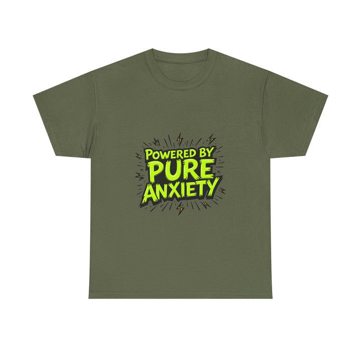 "Powered by Pure Anxiety" Graphic T-Shirt