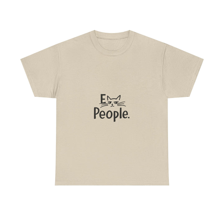 'Cat People' Cute Minimalist  Graphic TShirt