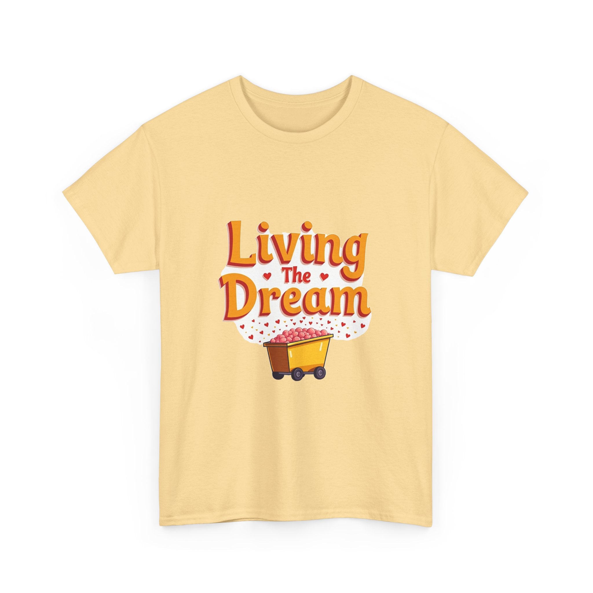 'Living The Dream' Retro Scooter Graphic T-Shirt