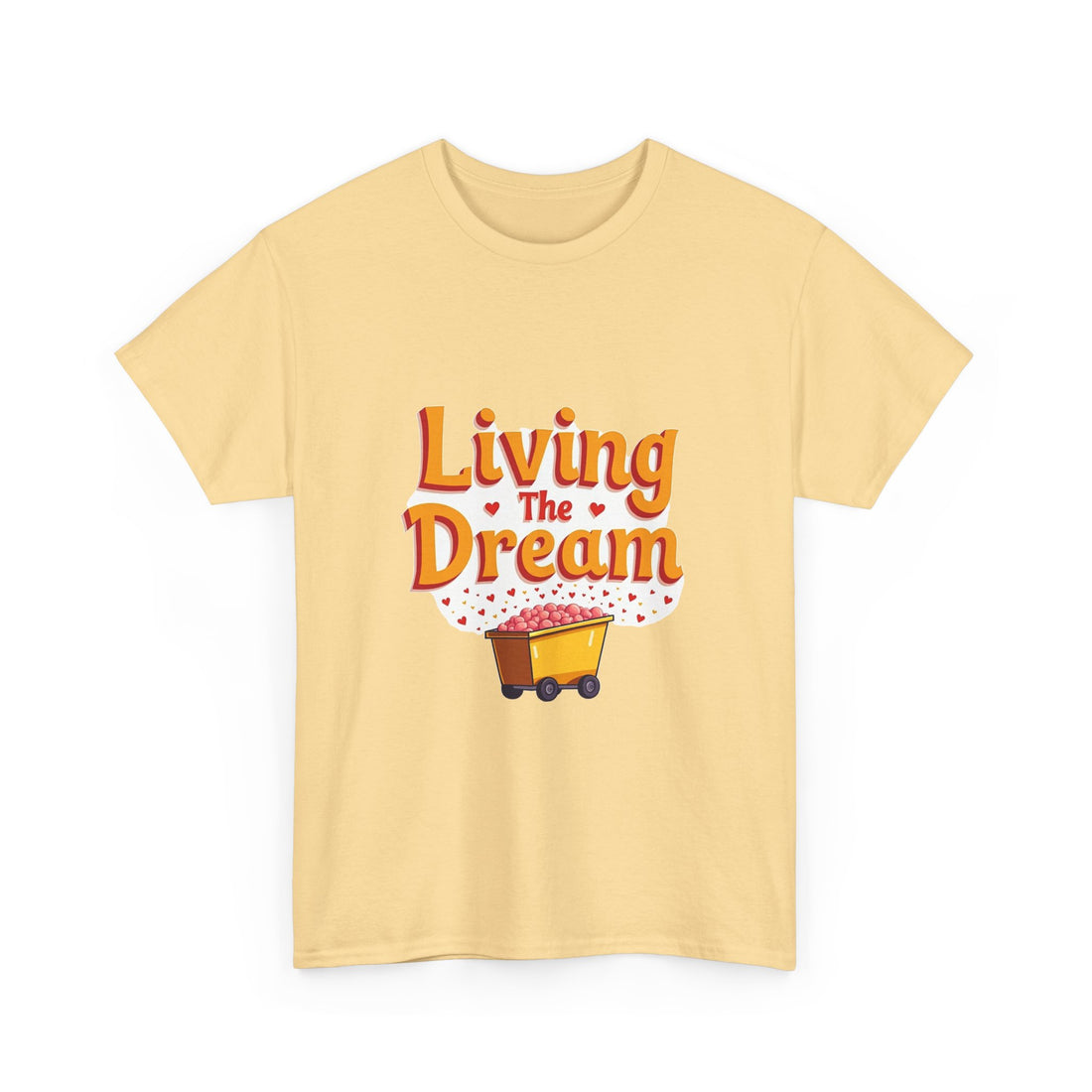 'Living The Dream' Retro Scooter Graphic T-Shirt
