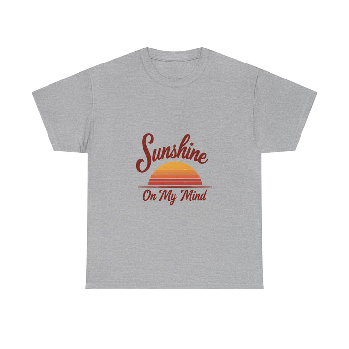 'Sunshine On My Mind' Retro Sunset Graphic T-Shirt