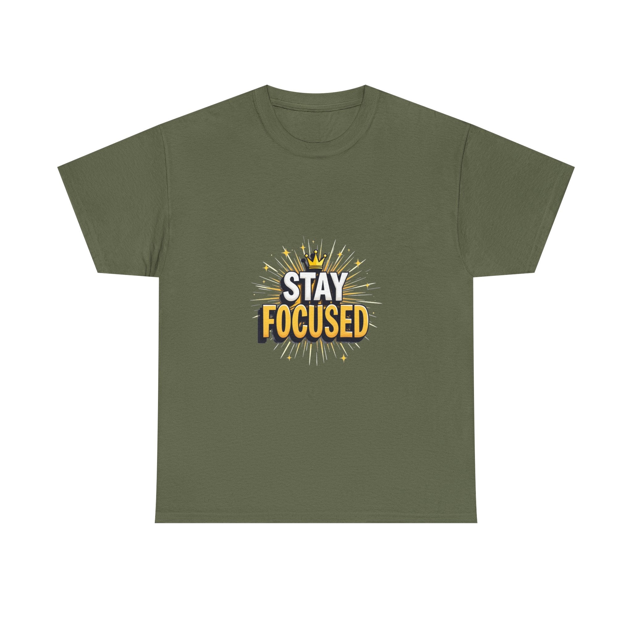 Stay Focused Motivational Graphic T-Shirt