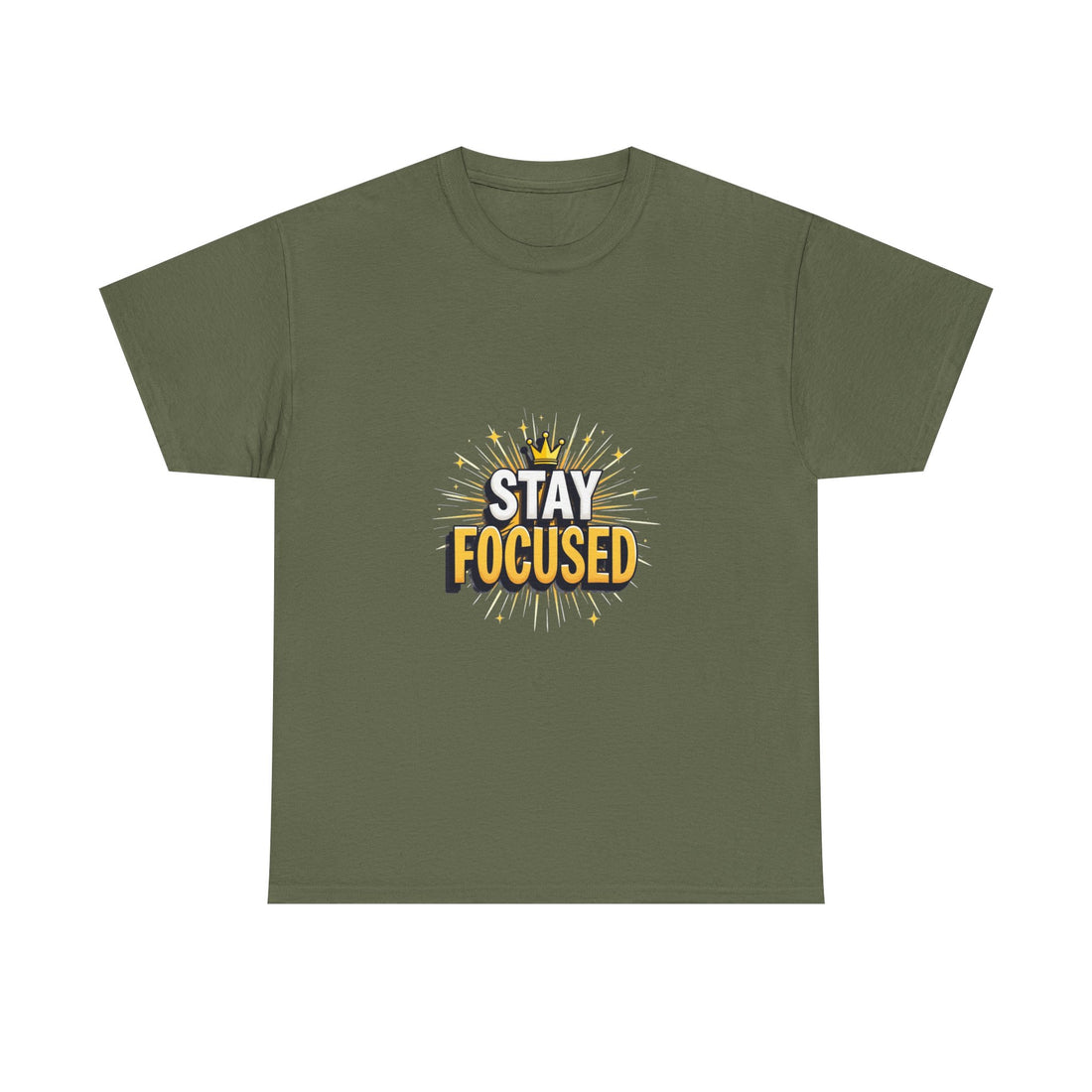 Stay Focused Motivational Graphic T-Shirt