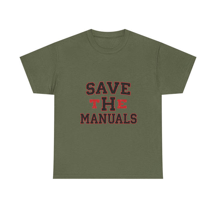 'Save The Manuals' Retro Mechanics Vintage Repair T-Shirt