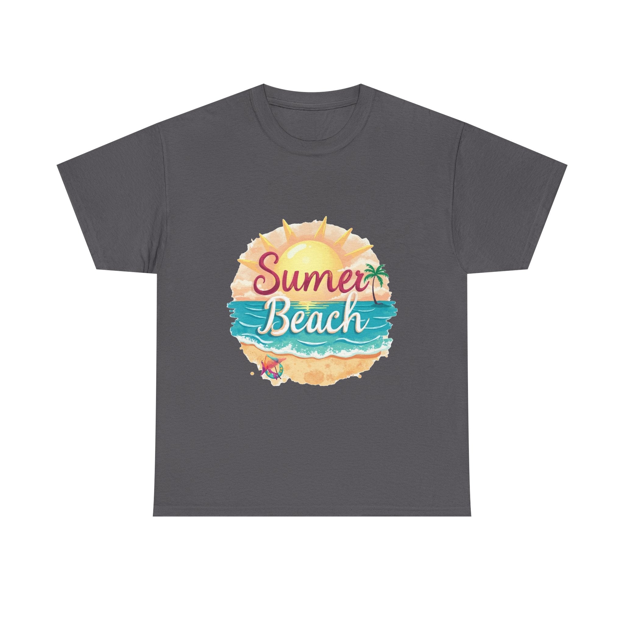 Retro Tropical Sunset Graphic T-Shirt