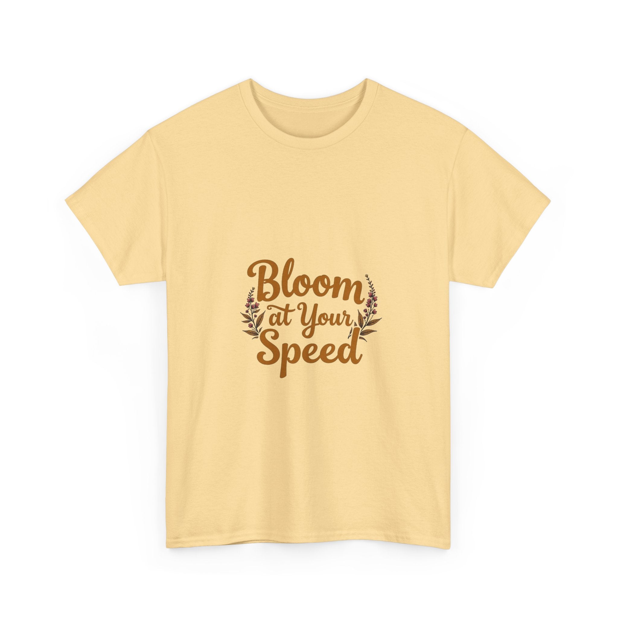 'Bloom At Your Speed' Floral Graphic T‑Shirt