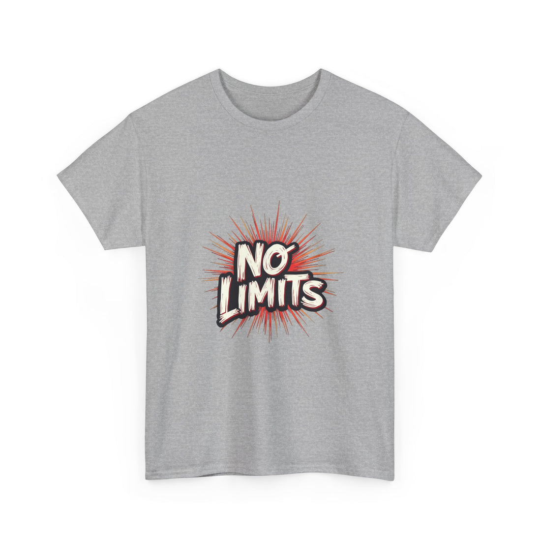'No Limits' Bold Motivational Graphic T-Shirt