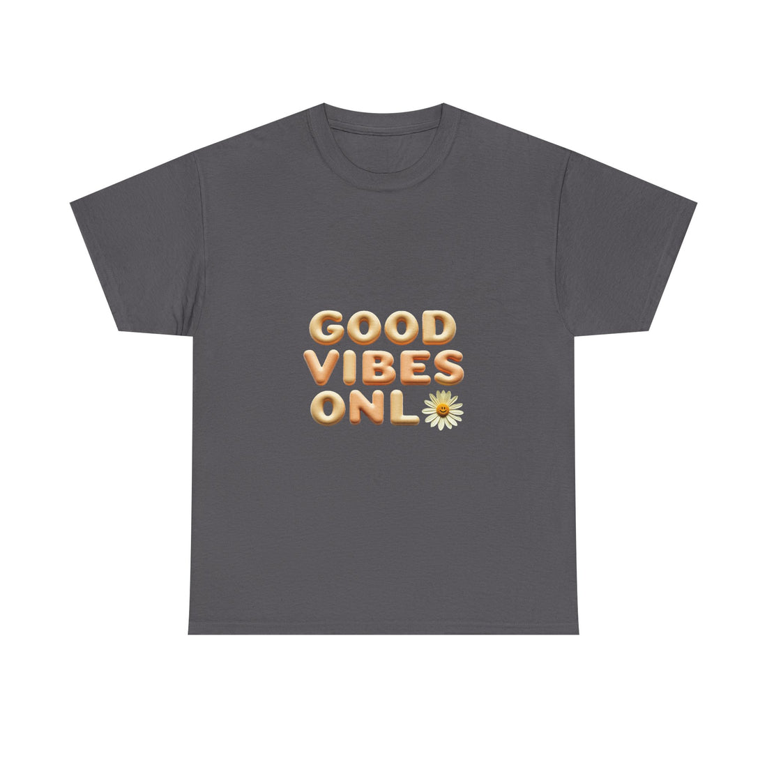 'Good Vibes Only' Cute Daisy Graphic Tee
