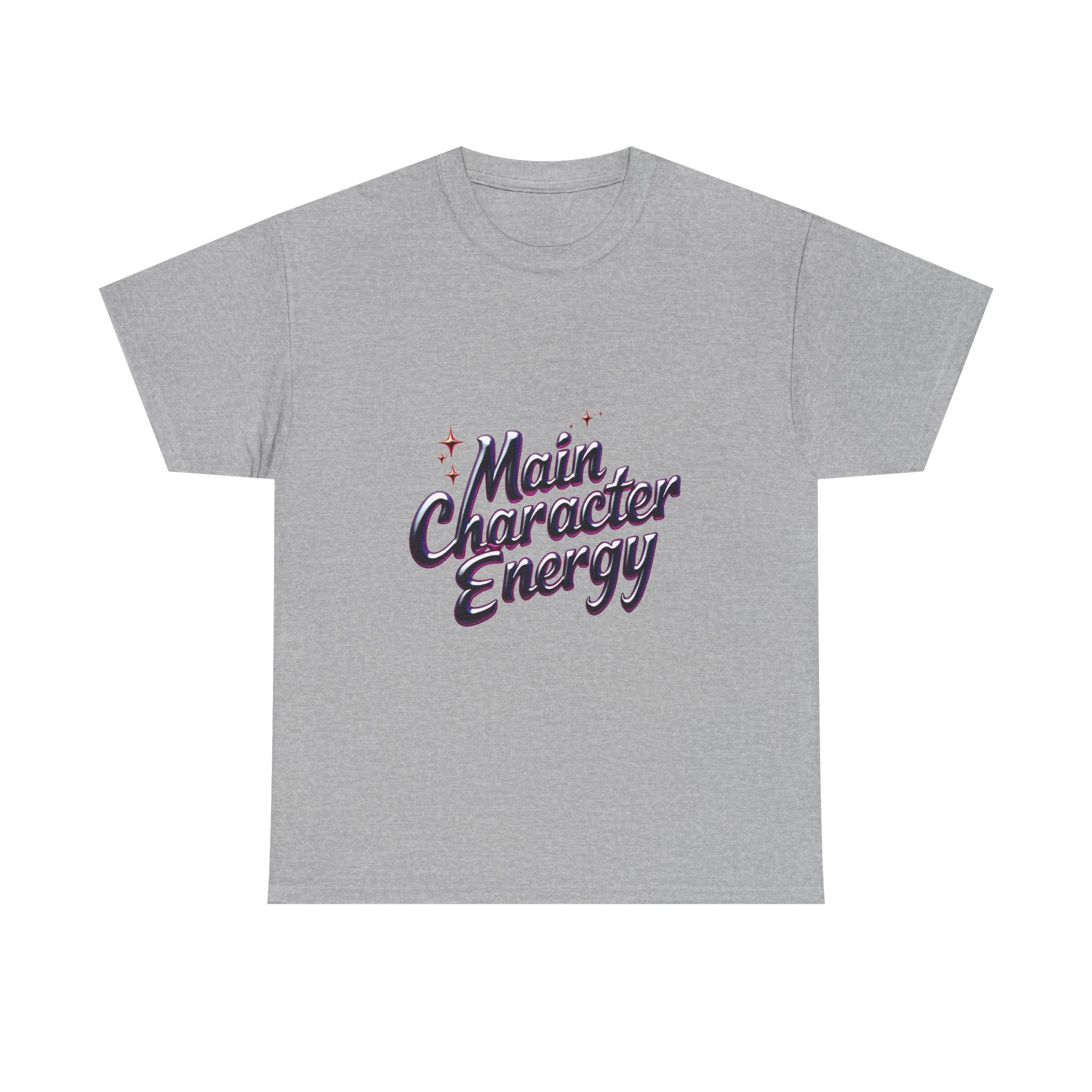 'Main Character Energy' Retro Script Graphic T-Shirt