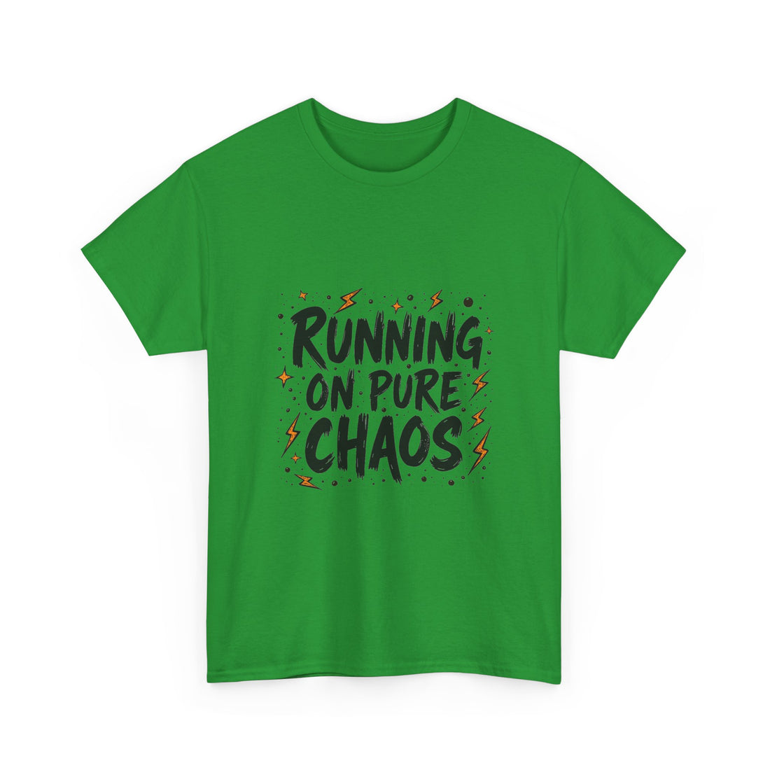 'Running On Pure Chaos' Funny Graphic T‑Shirt