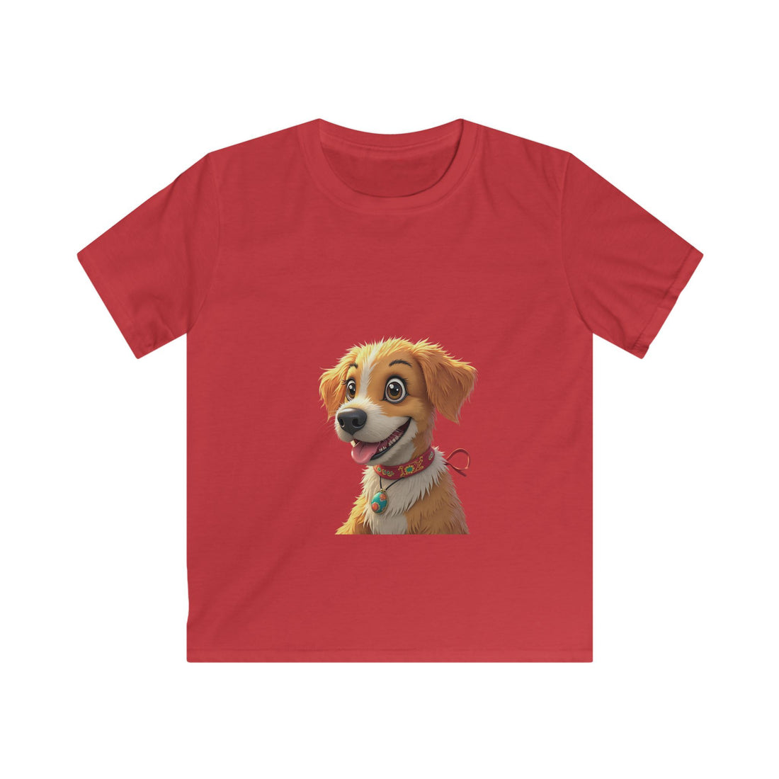 Smiling Golden Retriever Puppy Kids Graphic T-Shirt