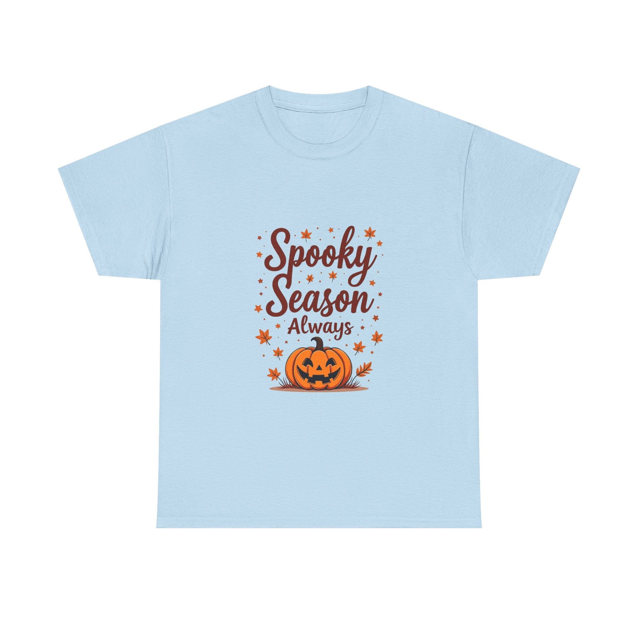 'Spooky Season Always' Halloween Pumpkin Graphic T-Shirt