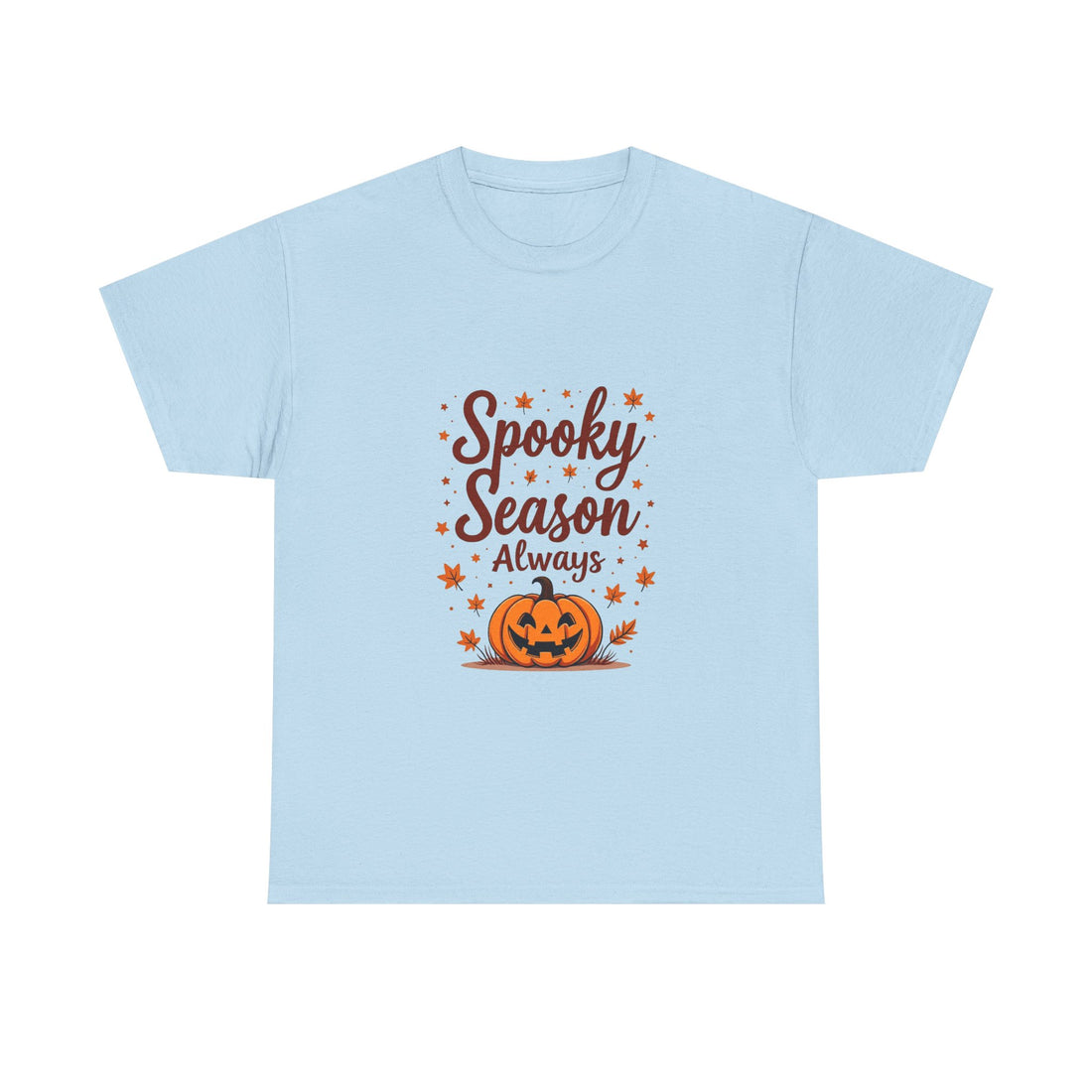 'Spooky Season Always' Halloween Pumpkin Graphic T-Shirt