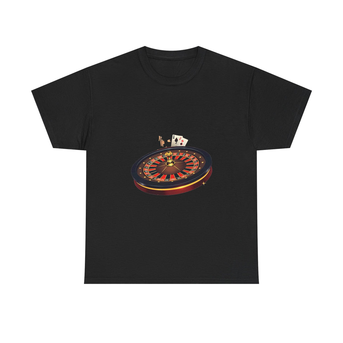'Roulette & Card's Casino Vintage Gambling Graphic T‑Shirt