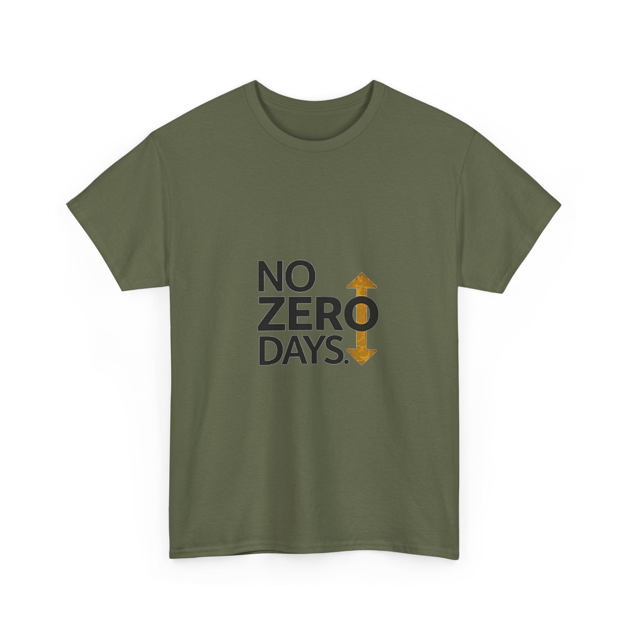 'No Zero Days' Motivational Fitness T-Shirt