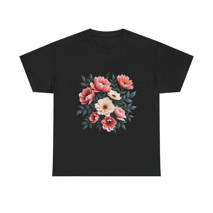 Floral Bouquet Vintage Pink Peony Graphic T-Shirt