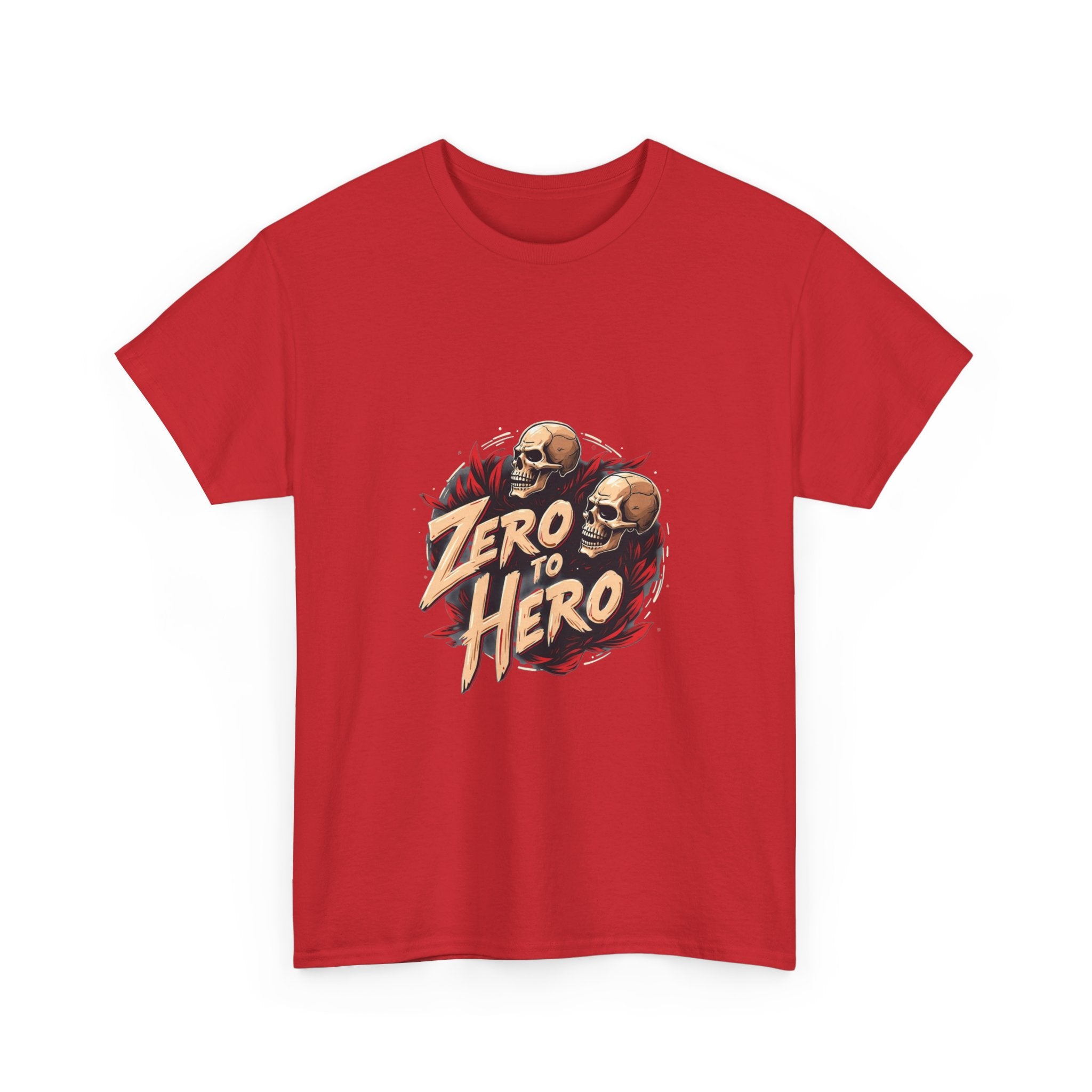 'Zero to Hero' Skull Graphic T-Shirt