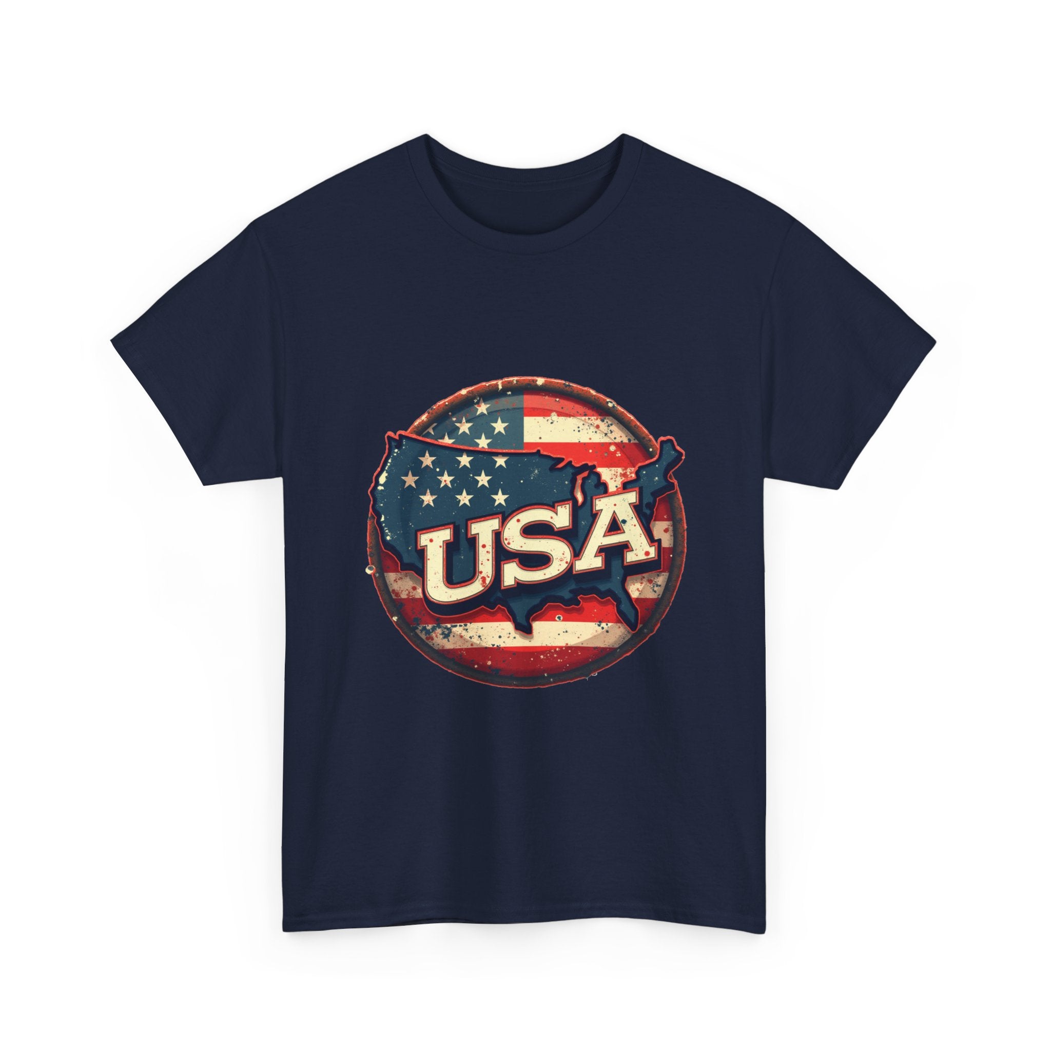 USA Vintage Flag Patriotic Fourth of July T-Shirt