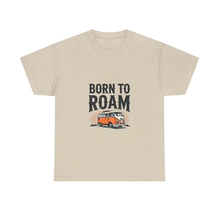 'Born to Roam' Vintage Camper Van Adventure T-Shirt
