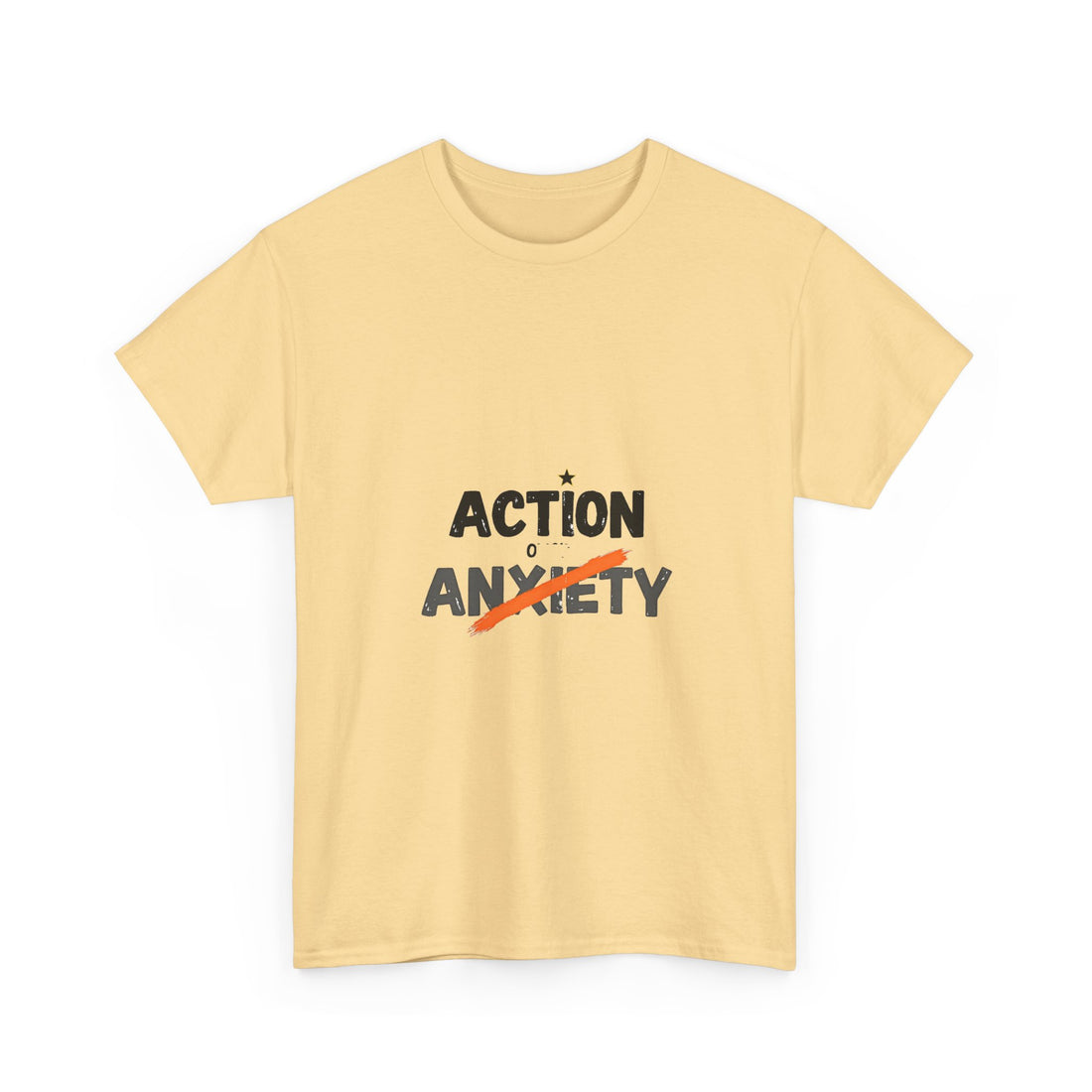 'Action Over Anxiety' Inspirational T-Shirt