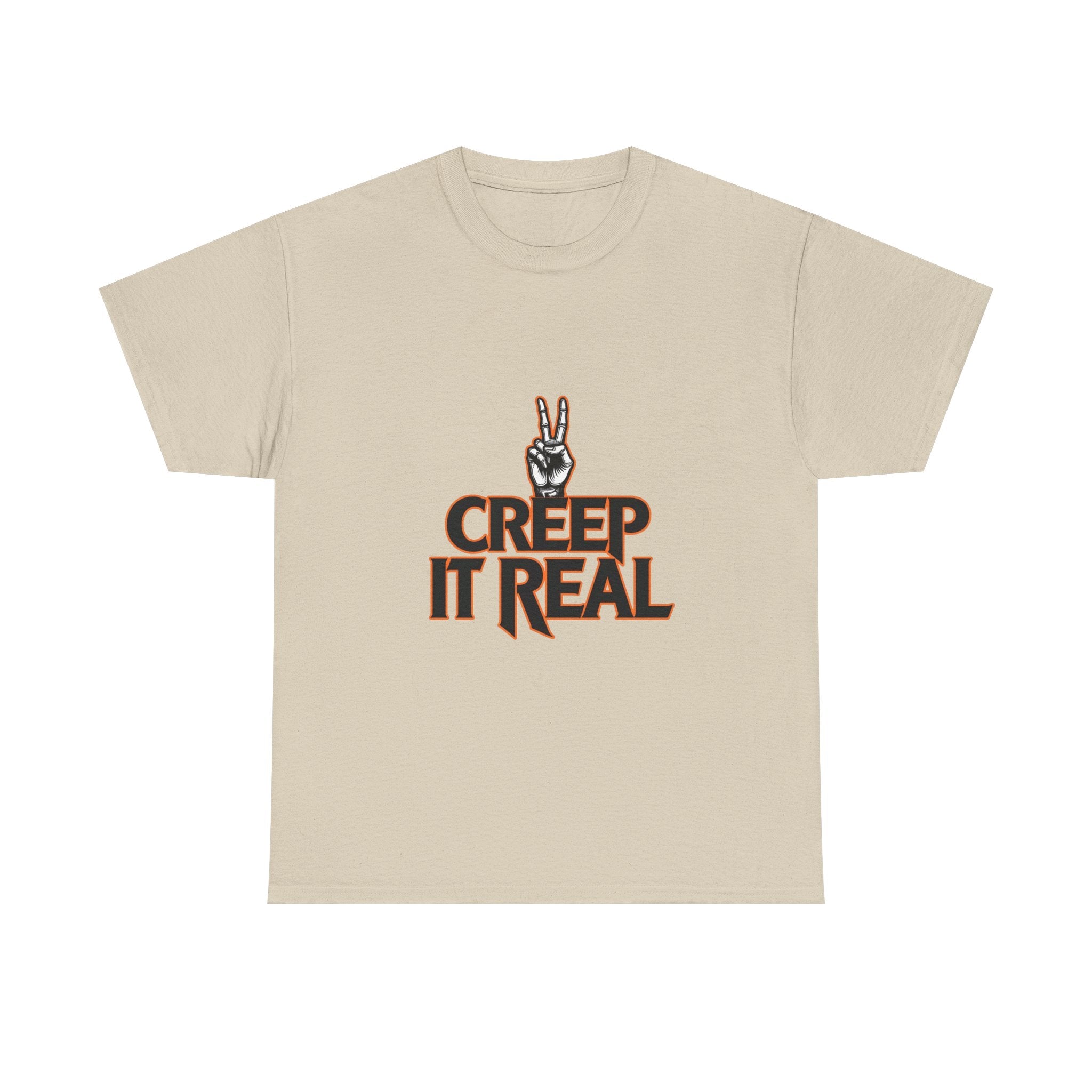 'Creep It Real'  Retro Peace Hand Graphic T-Shirt