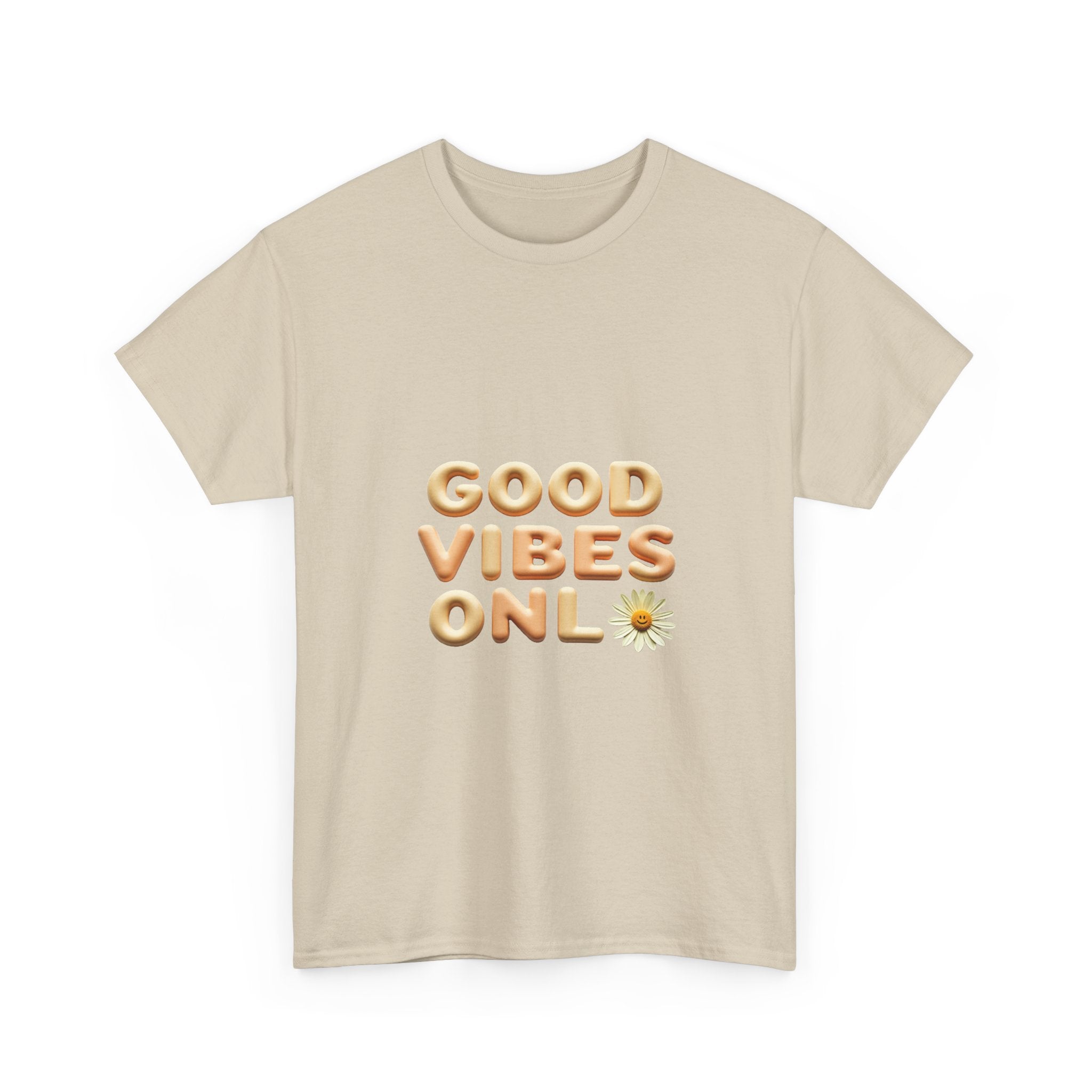 'Good Vibes Only' Cute Daisy Graphic Tee