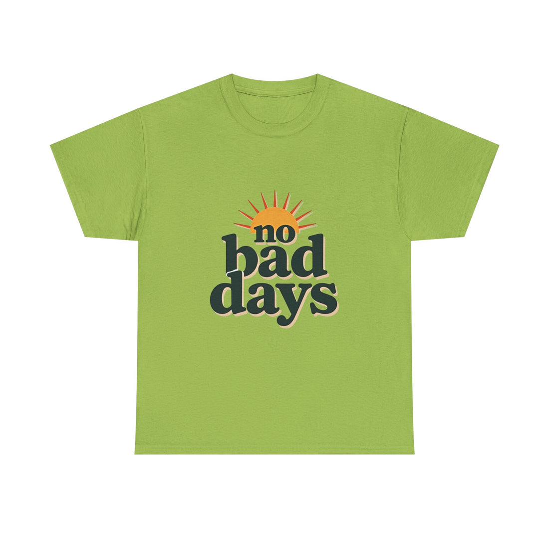 'no bad days'  Vintage Sunrise Positive Vibe T-Shirt