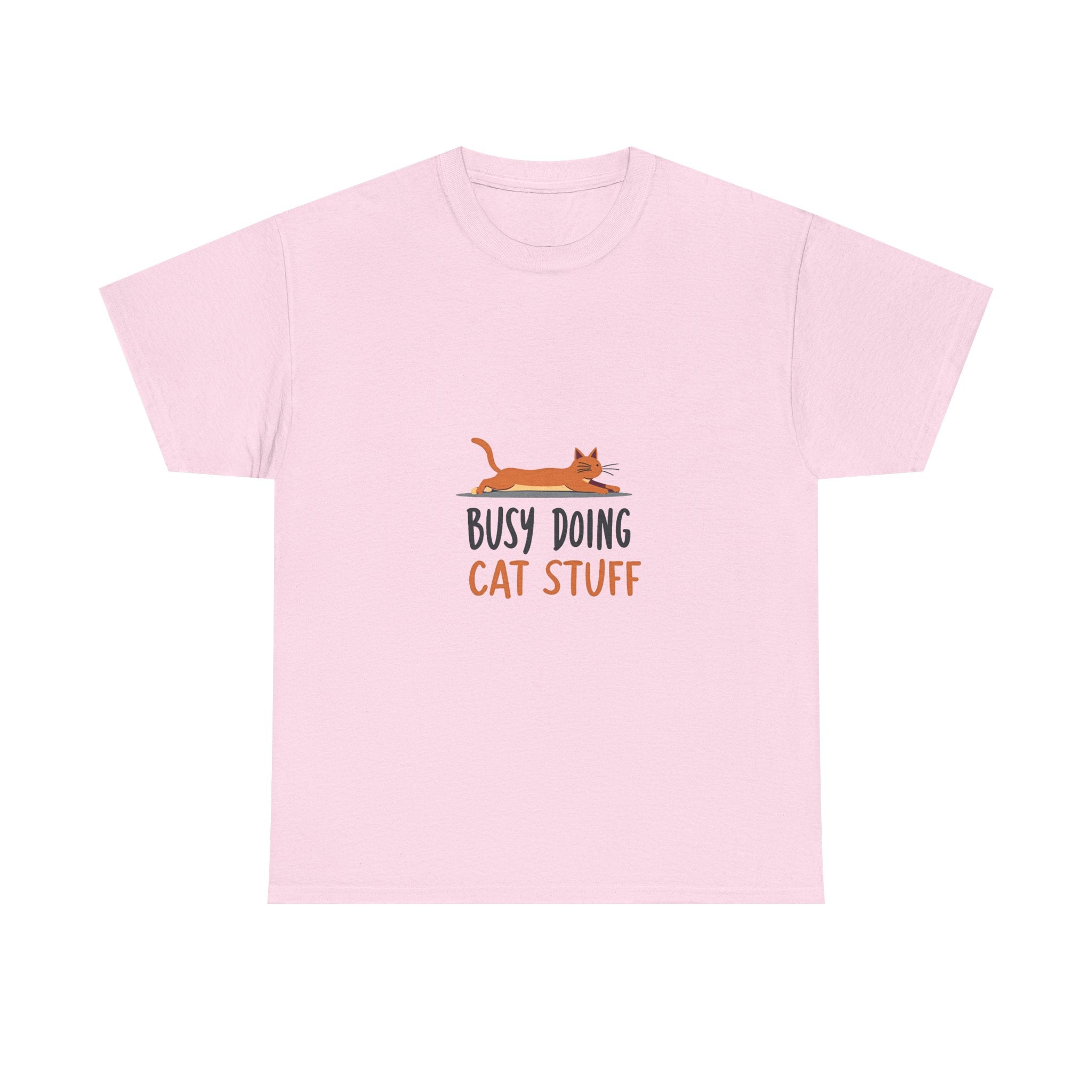 "Busy Doing Cat Stuff" Cute Cat Lover T-Shirt