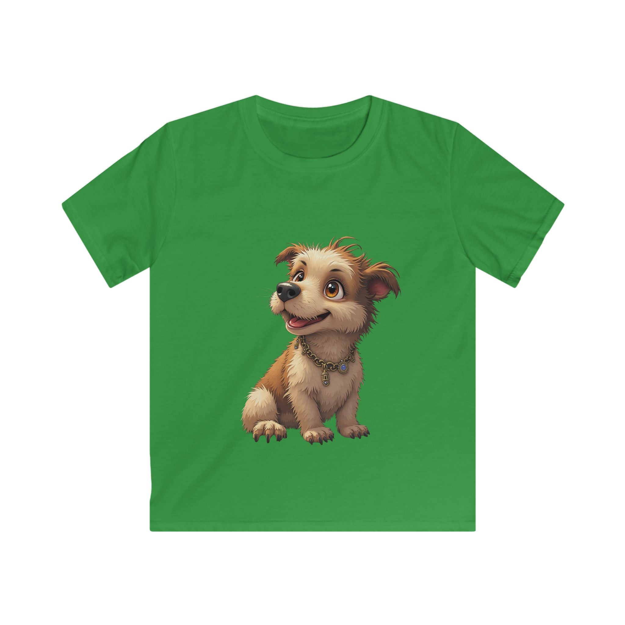 Puppy Graphic Cute Happy Dog Shirt for Children