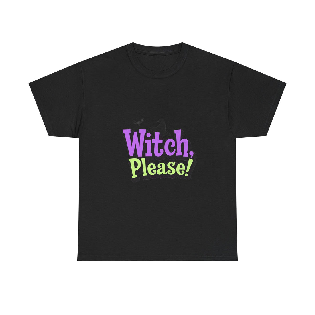 'Witch, Please! 'Funny Halloween T-Shirt in Purple & Lime