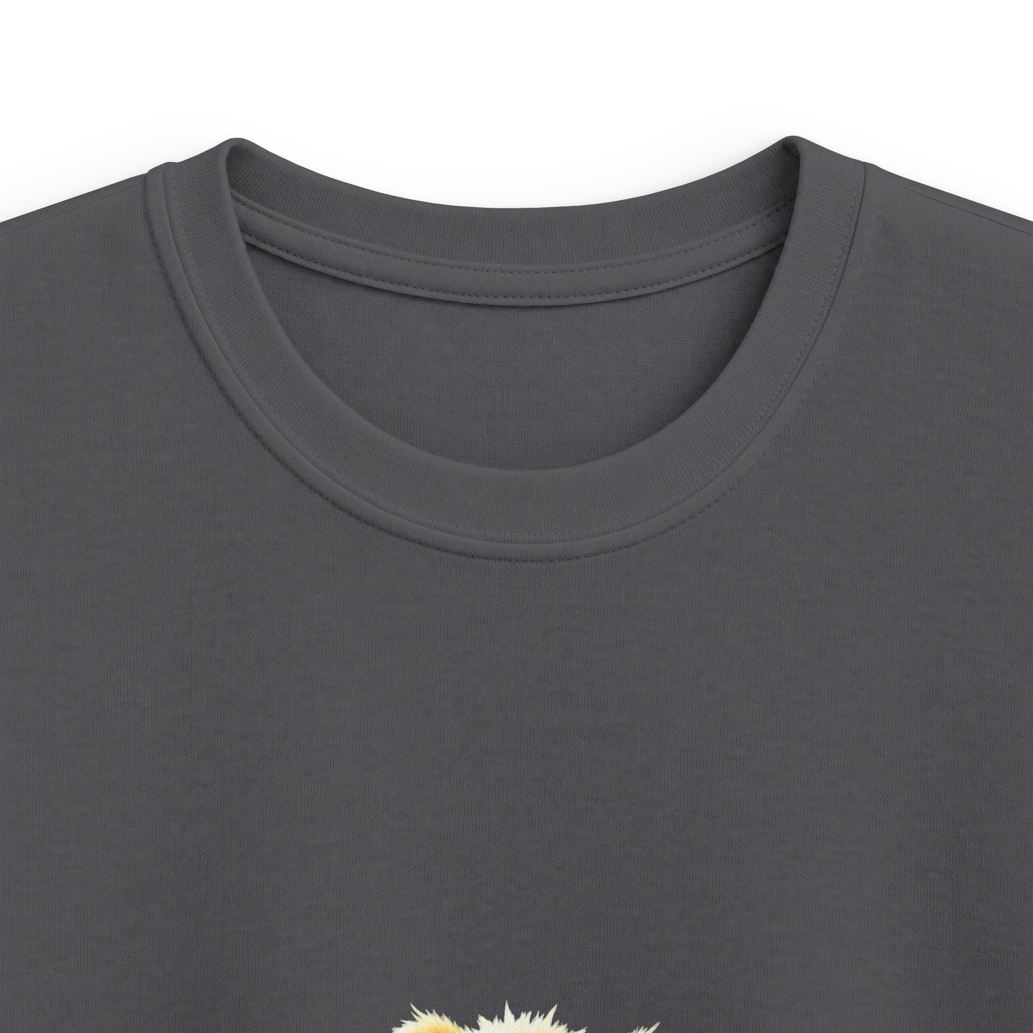 Happy Jumping Fluffy Creature Cute Cartoon T‑Shirt