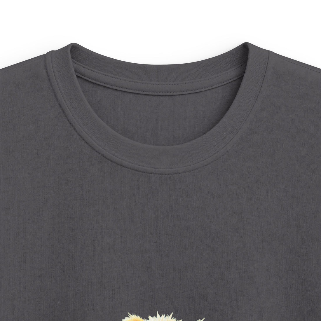 Happy Jumping Fluffy Creature Cute Cartoon T‑Shirt