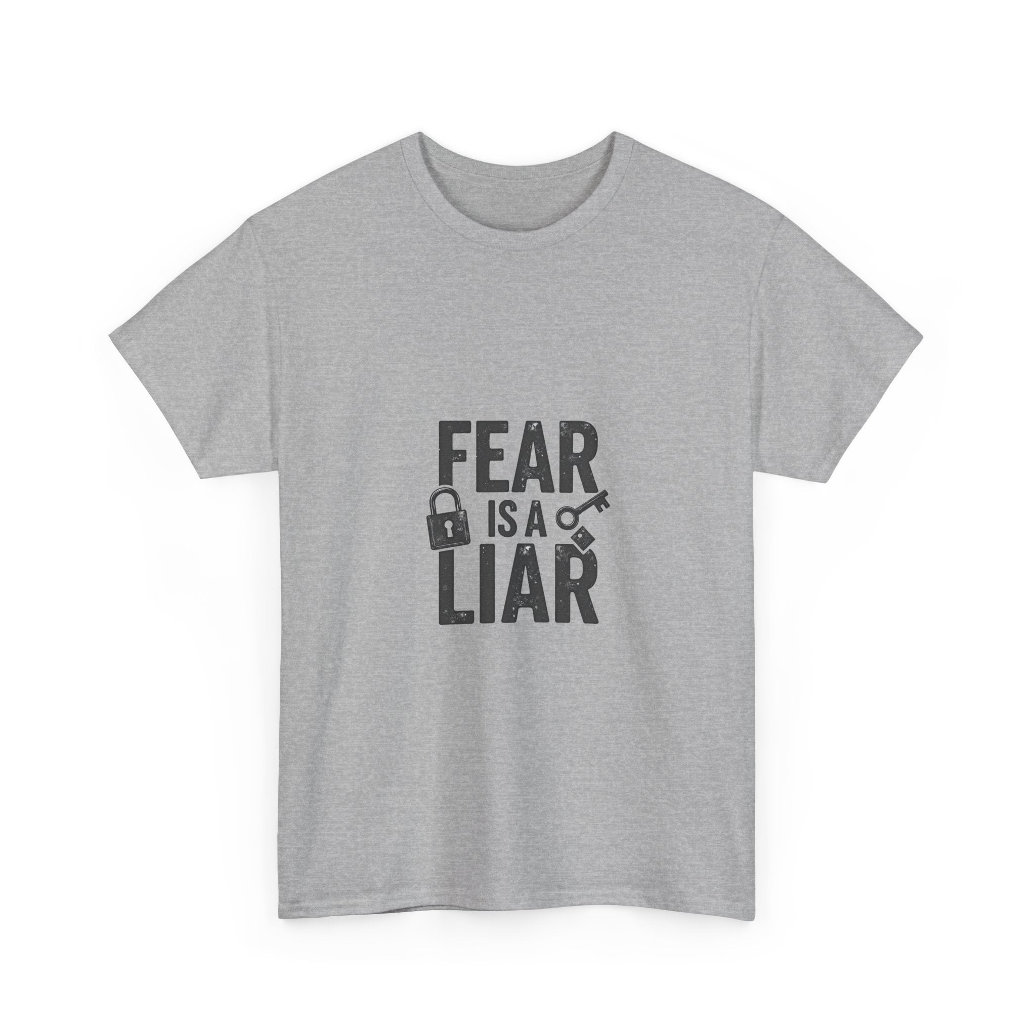 'Fear Is a Liar' Inspirational Faith Graphic T-Shirt