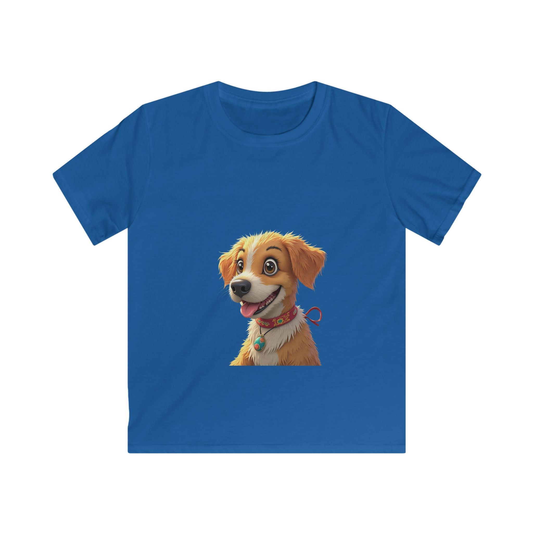 Smiling Golden Retriever Puppy Kids Graphic T-Shirt