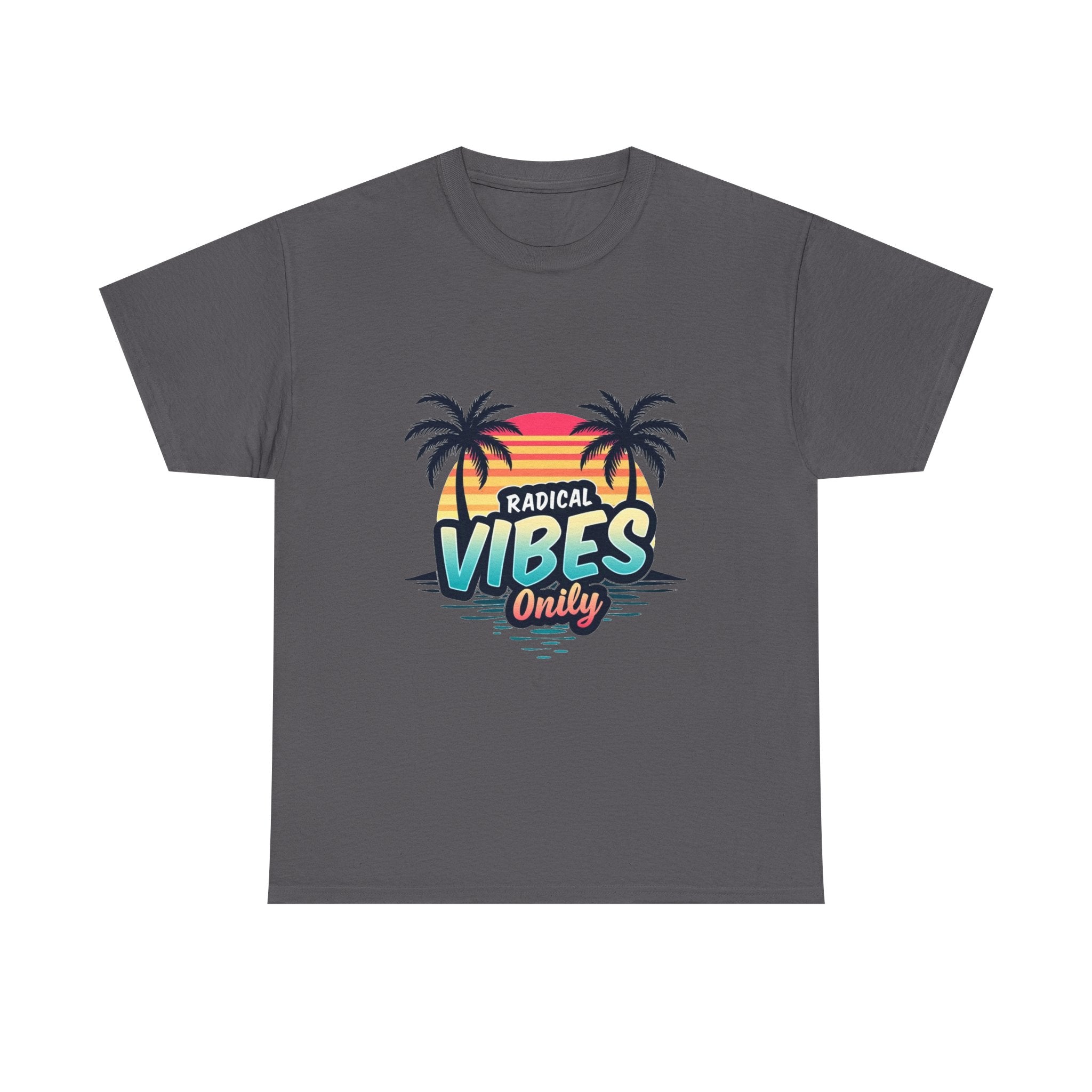 'Radical Vibes' Only  Retro Palm Sunset Beach T-Shirt