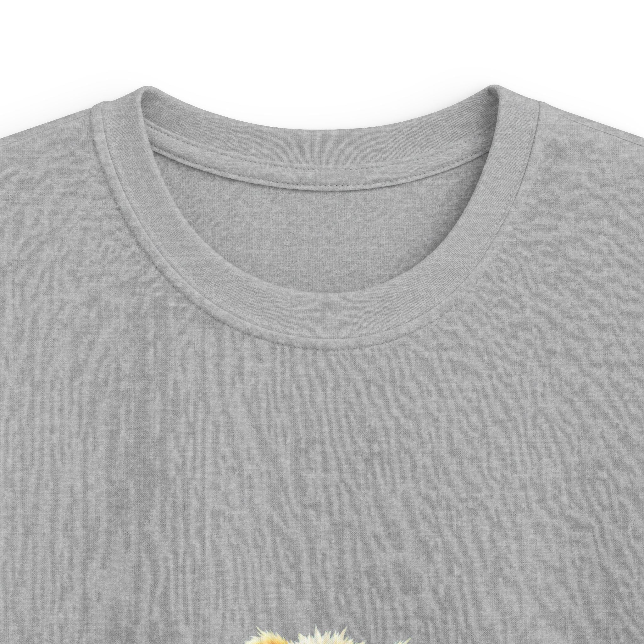 Happy Jumping Fluffy Creature Cute Cartoon T‑Shirt