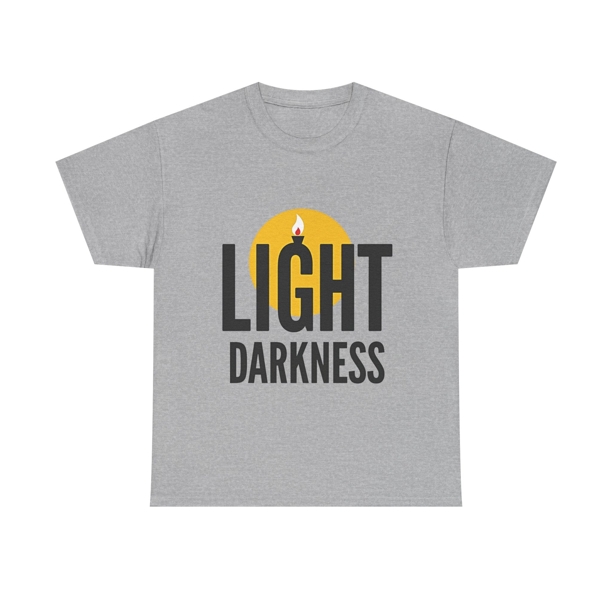 'Light Darkness' Candle Graphic Inspirational T-Shirt