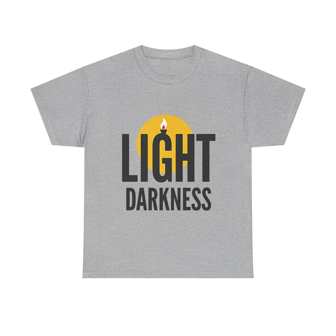 'Light Darkness' Candle Graphic Inspirational T-Shirt
