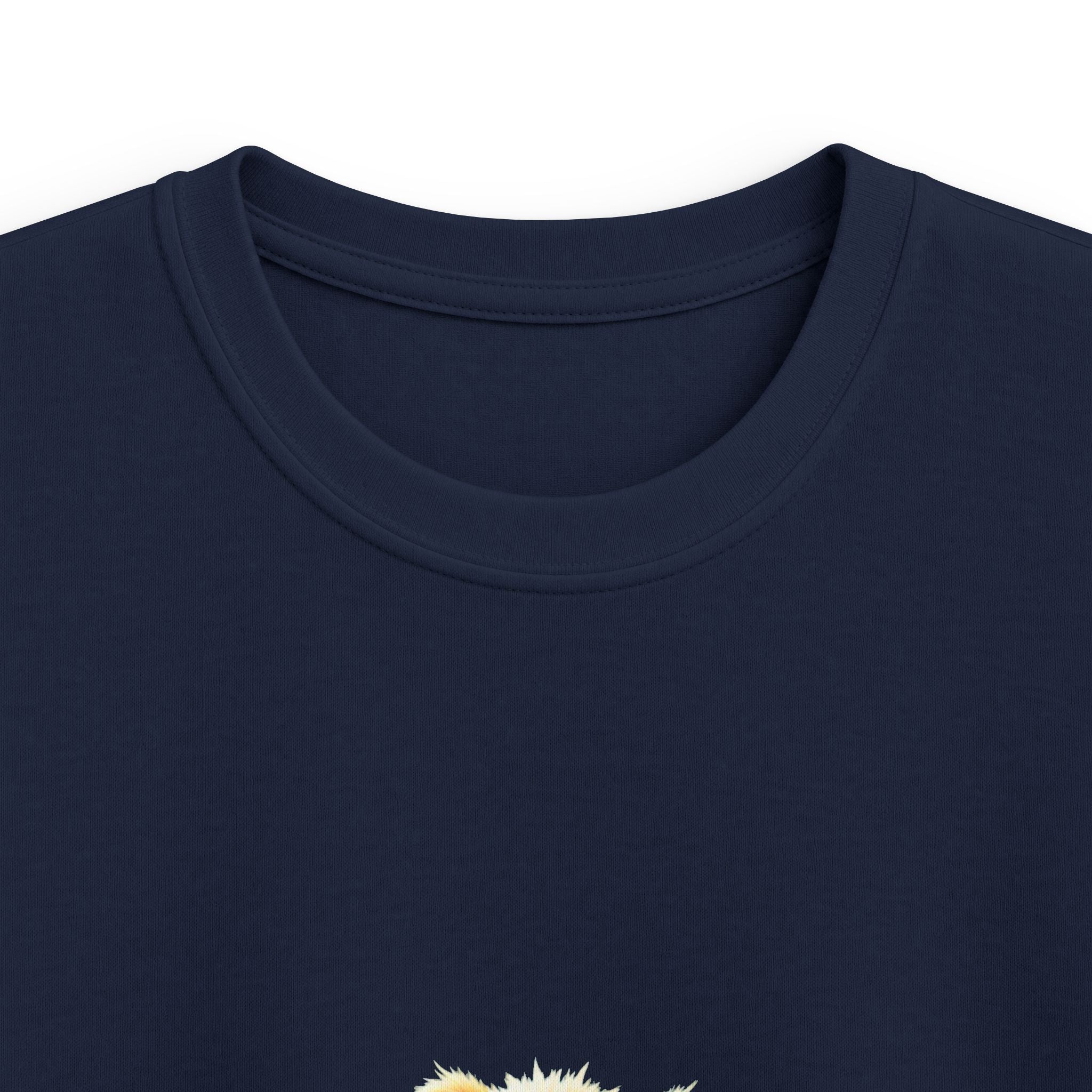 Happy Jumping Fluffy Creature Cute Cartoon T‑Shirt