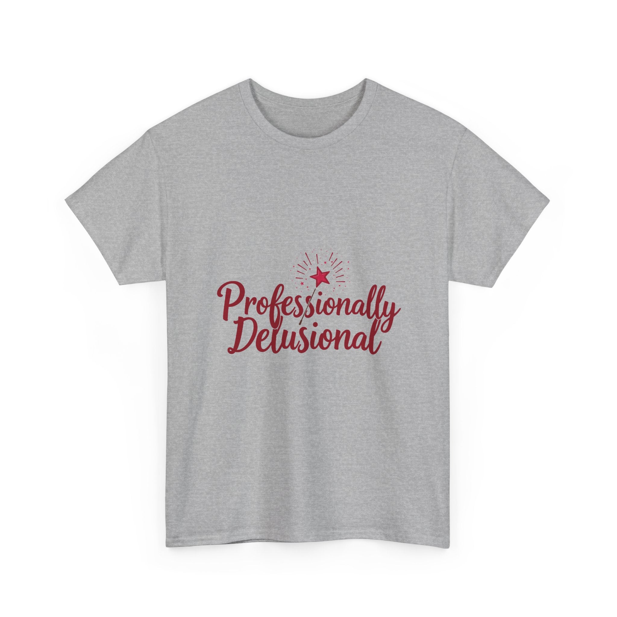 "Professionally Delusional" Script Graphic T-Shirt