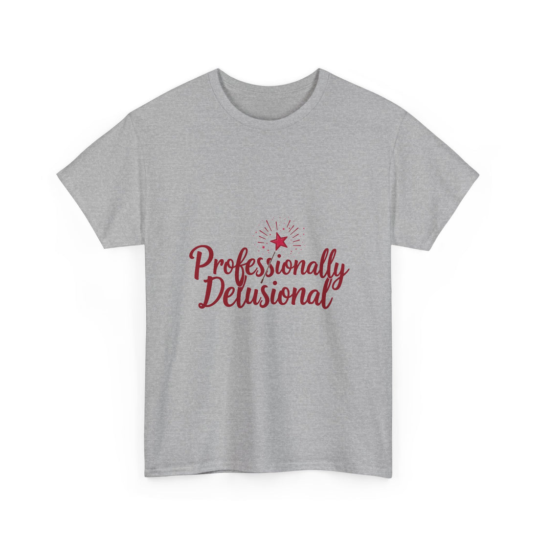 "Professionally Delusional" Script Graphic T-Shirt