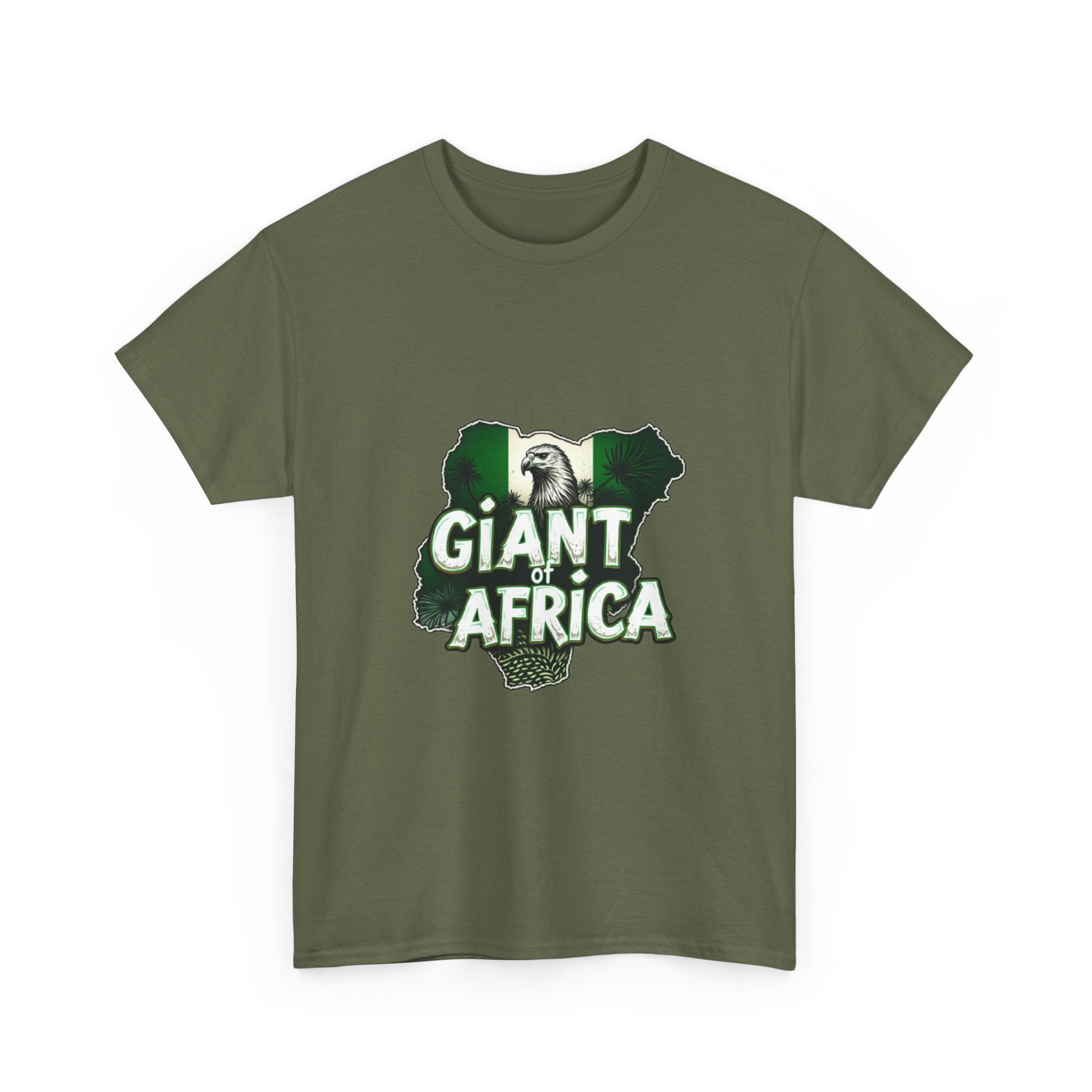 Giant of Africa Bold Nigeria Map Design T-Shirt