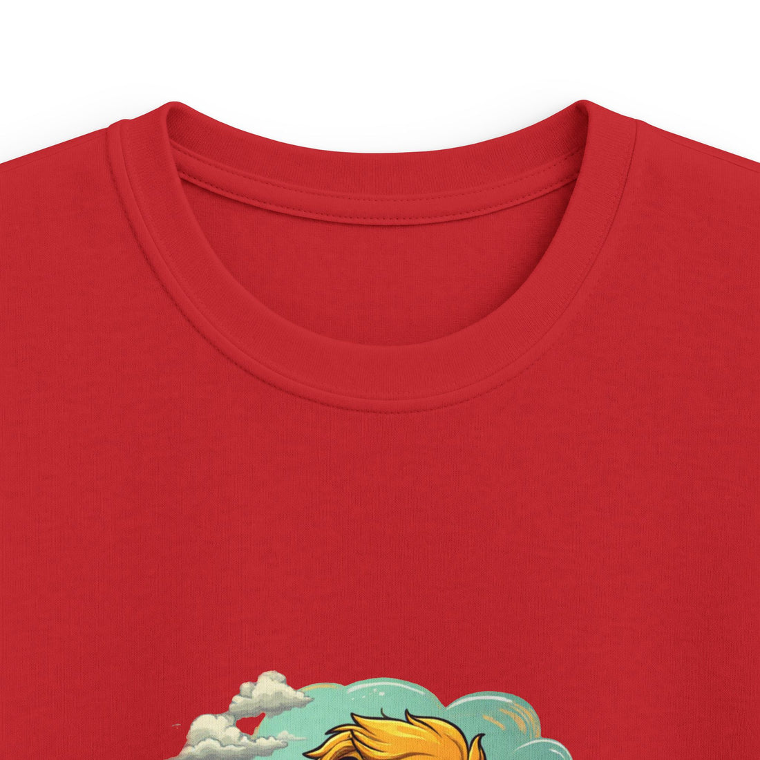 Happy Kid with Snacks Cartoon Graphic Shirt