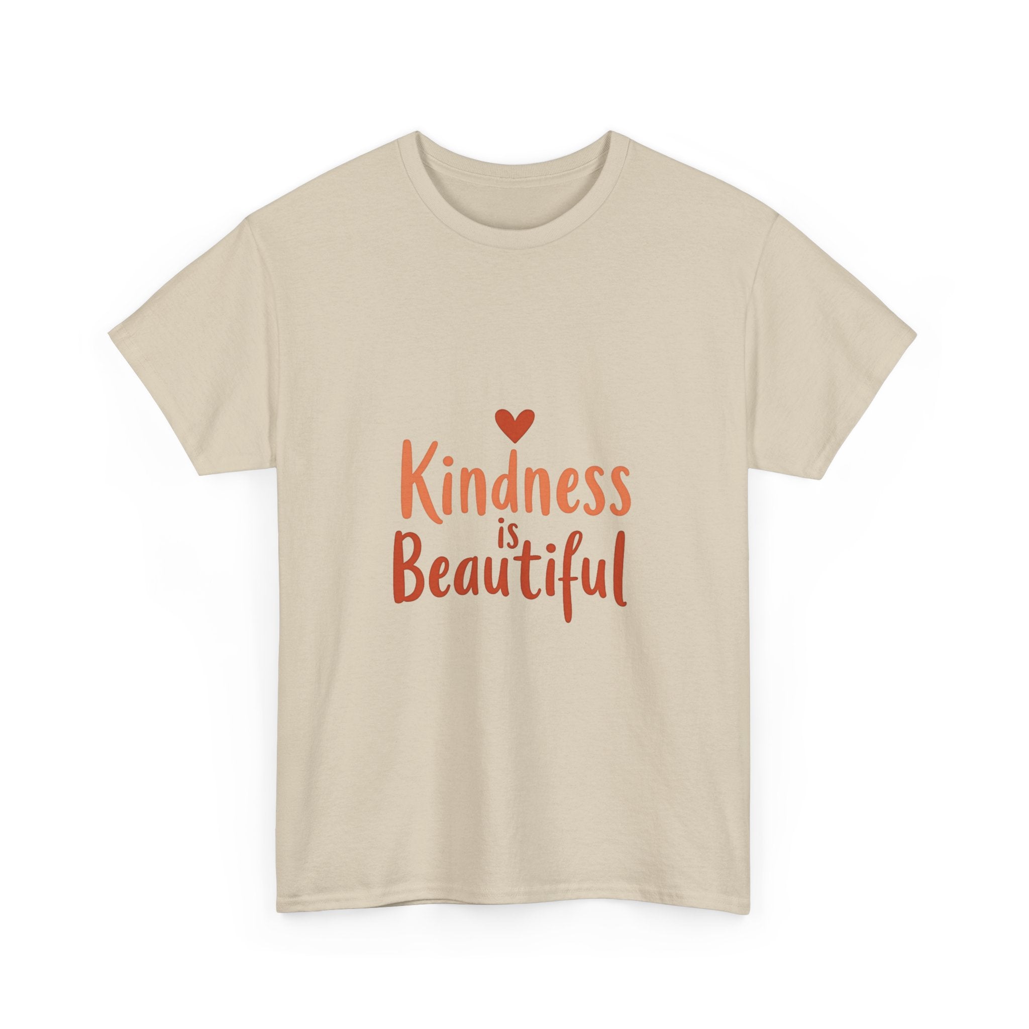 Kindness is Beautiful Inspirational Heart Graphic T‑Shirt