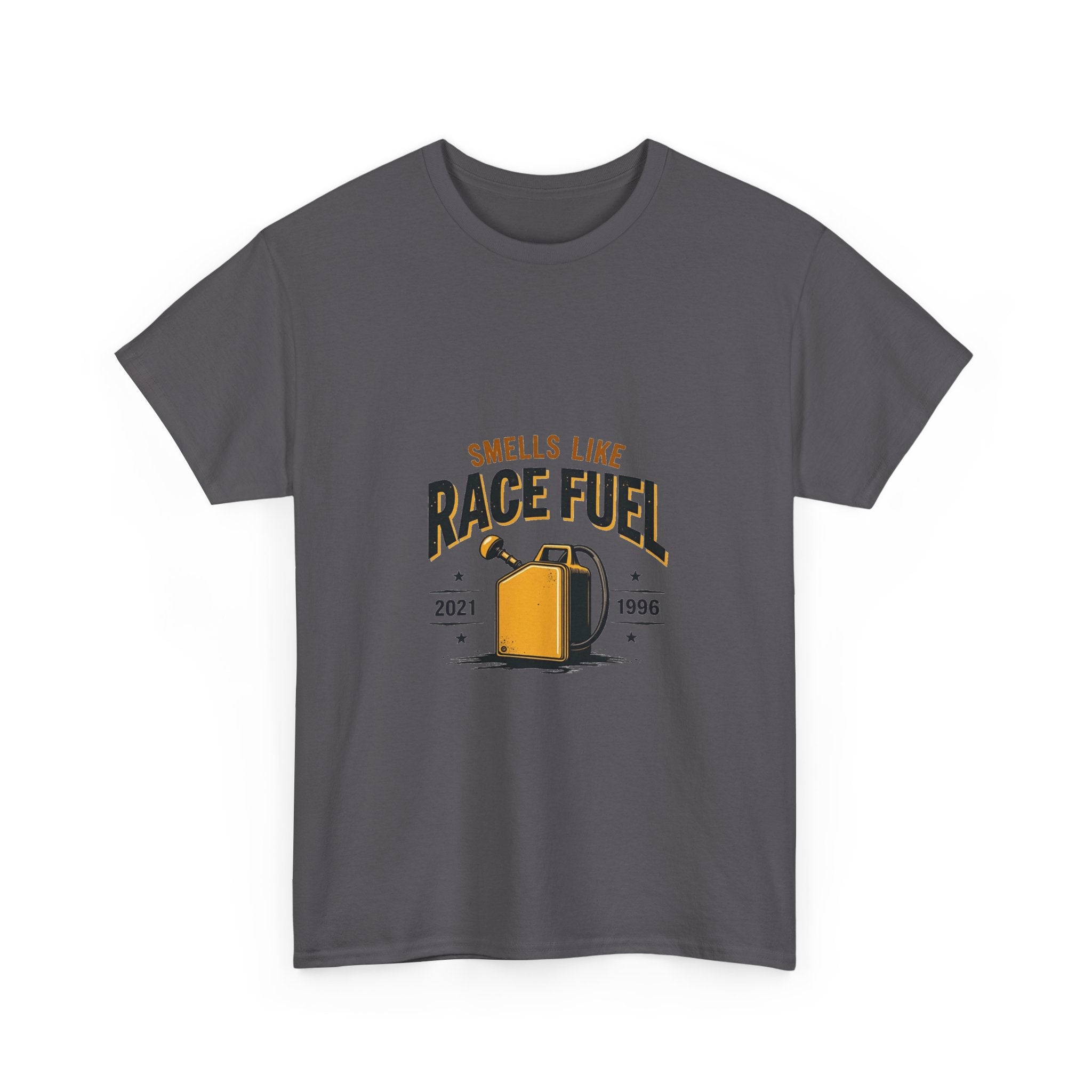 'Smells Like Race Fuel' Vintage Gas Can Racing T-Shirt
