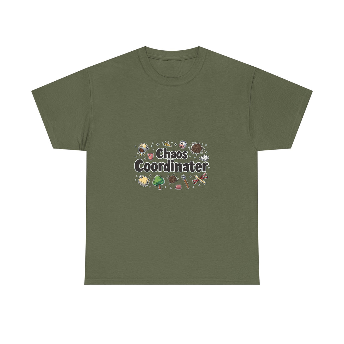 'Chaos Coordinater' Funny RPG Dice & Adventure Icons T-Shirt