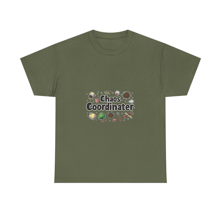 'Chaos Coordinater' Funny RPG Dice & Adventure Icons T-Shirt