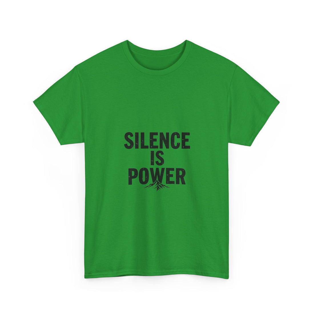'Silence Is Power' Minimalist Motivational Cotton Shirt