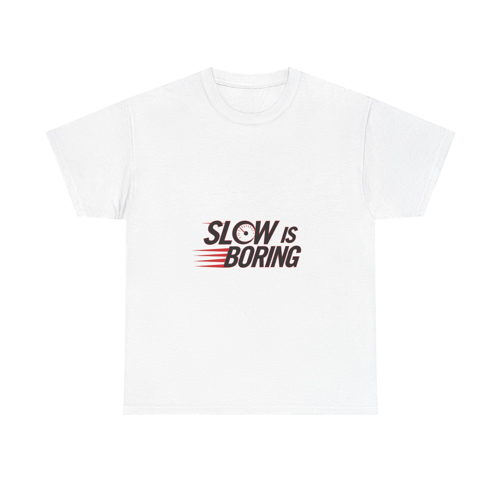 "Slow Is Boring" Retro Racing Graphic T-Shirt