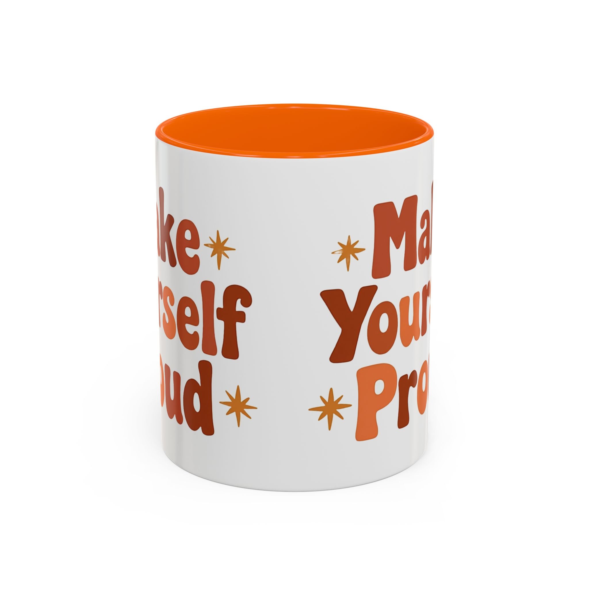 'Make Yourself Proud' Motivational Accent Mug (11/15oz)